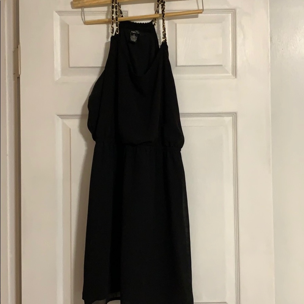 Rue 21 black “chain” dress